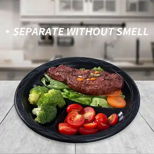 Quality Bulk Plastic Plates MicrowaveSafe 10Inch Plates YANGRUI